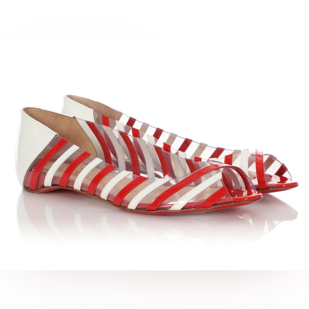 Open toe ballet flats